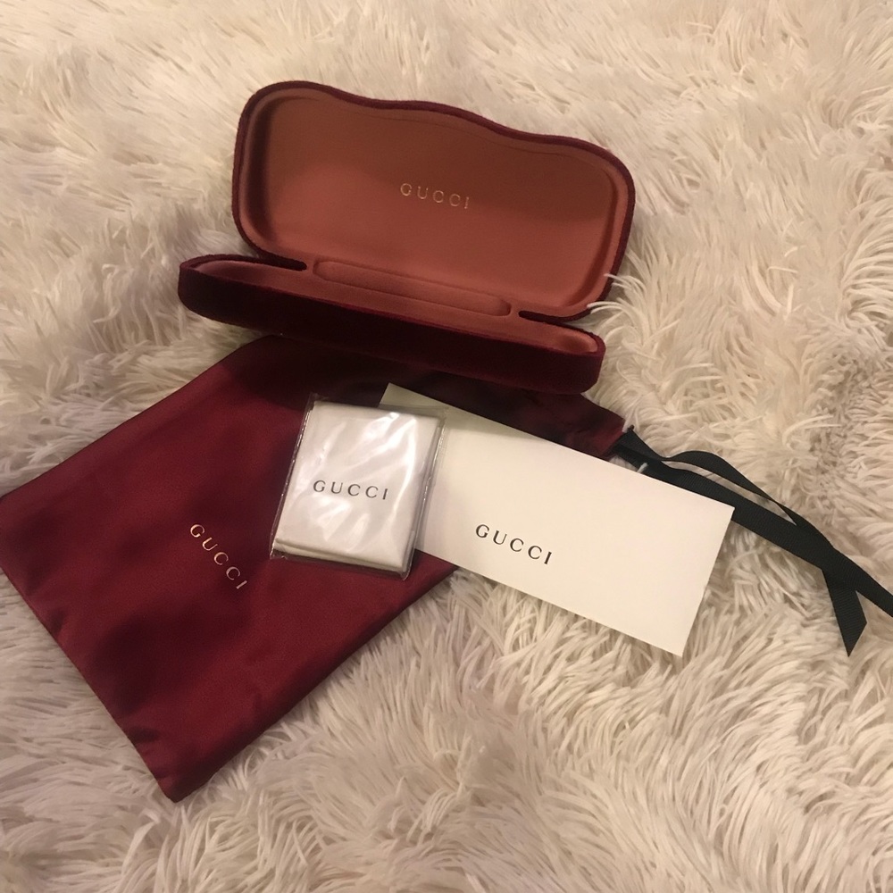 Authentic Velvet Gucci Sunglass Case